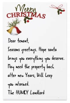 Section 21 Christmas Card Message